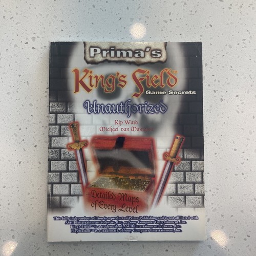 Prima's King's Field PS1 Game Secrets Unauthorized Strategy Guide Playstation