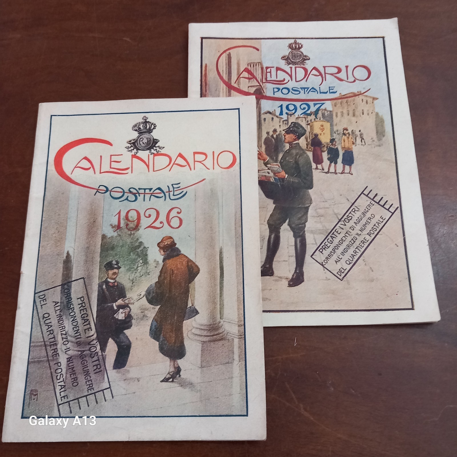 Rari Calendari Postali Anno 1926 e 1927 - Ed. Tip. P. Cappelli - Siena ( Cass)