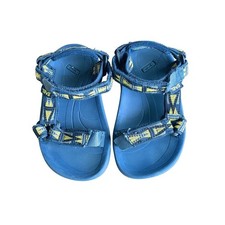 Teva Original Universal Toddler Sandals Yellow Blue Hook Loop Size 6