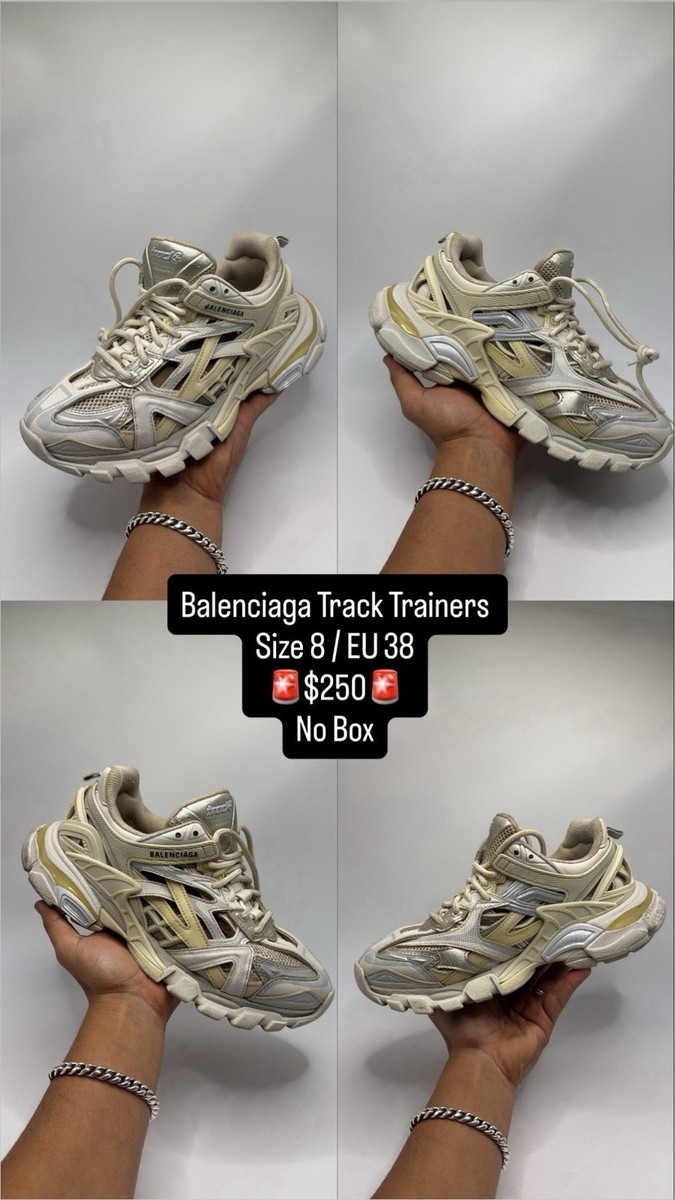 Balenciaga Track Runners White 2.0 Women's Sneakers Size 8 EU 38
