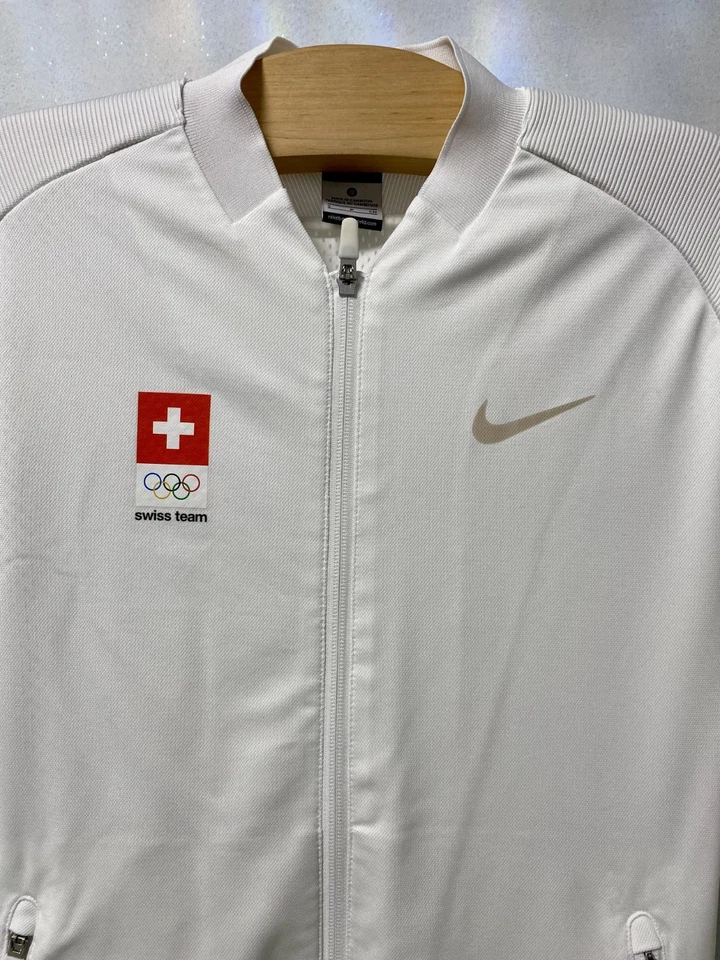 Chaqueta Olímpica Nike Dri-FIT Equipo Suizo Rio 2016 Blanca Talla S Foto 3 de 4