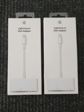 Genuine Apple Lightning to VGA Adapter 2 OEM A1439 MD825AM/A iPhone iPad Boxed