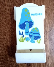 Vintage Retro Plastic Mushroom MCM Match Holder cream/off-white