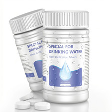 200G Water Purification Tablets, Portable Disinfection Water Treatment Tablets,
