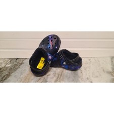 Crocs Kids Baya Lined Printed Clogs Galaxy Size C 11 NEW
