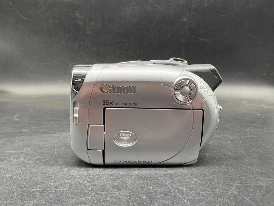 Canon Camcorder DC 211 Mini-DVD Camcorder Silber 35x Zoom Geprüft Vintage - Bild 2 von 4