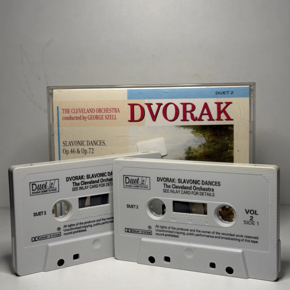 Dvorak - Slavonic Dances - George Szell Double Audio Cassette Tape Album - 1969 - Image 3 of 4