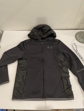 Under Armour Youth Storm hooded jacket full front zipper,water-repellent tech. L