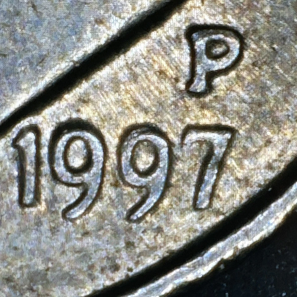 RARE - MULTIPLE ERRORS - 1997 P Roosevelt Dime 10 cent Double Rim, Die Chips - Image 3 of 4