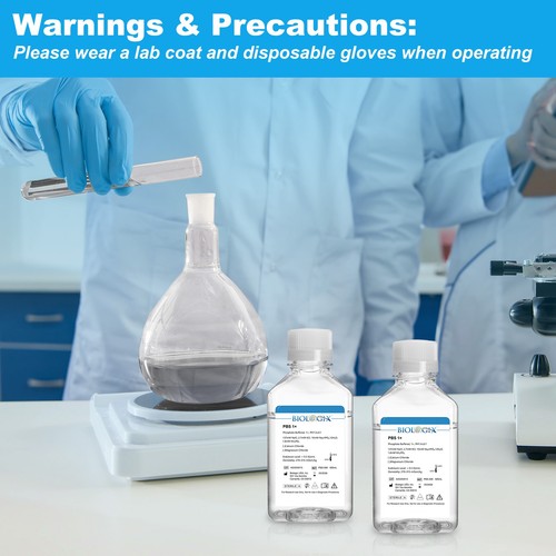 Biologix® PBS Buffer (1×), pH7.4, Low Endotoxin, 500mL/Bottle, 10 Bottles/Case - Picture 6 of 11
