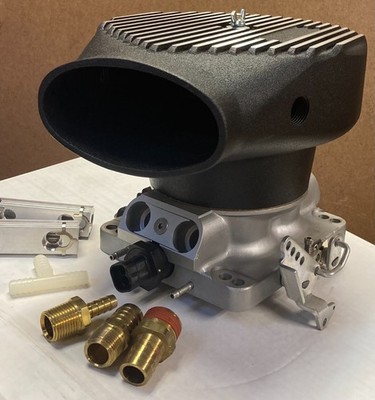 4-Injector Throttle Body 750 cfm includes fuel rails, TPS, IAC, air plenum