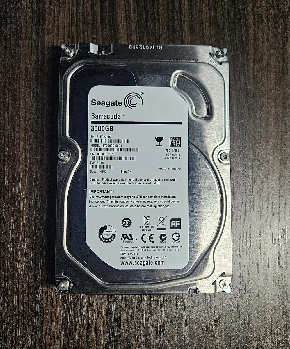 Seagate Barracuda St3000dm001 3tb for sale | eBay