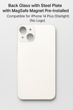 Back Glass With Steel Plate With MagSafe Magnet Pre-Installed For iPhone 14 Plus