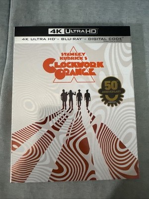 A Clockwork Orange (1971) Warner Bros 4K UHD Blu-ray Includes Slip Cover