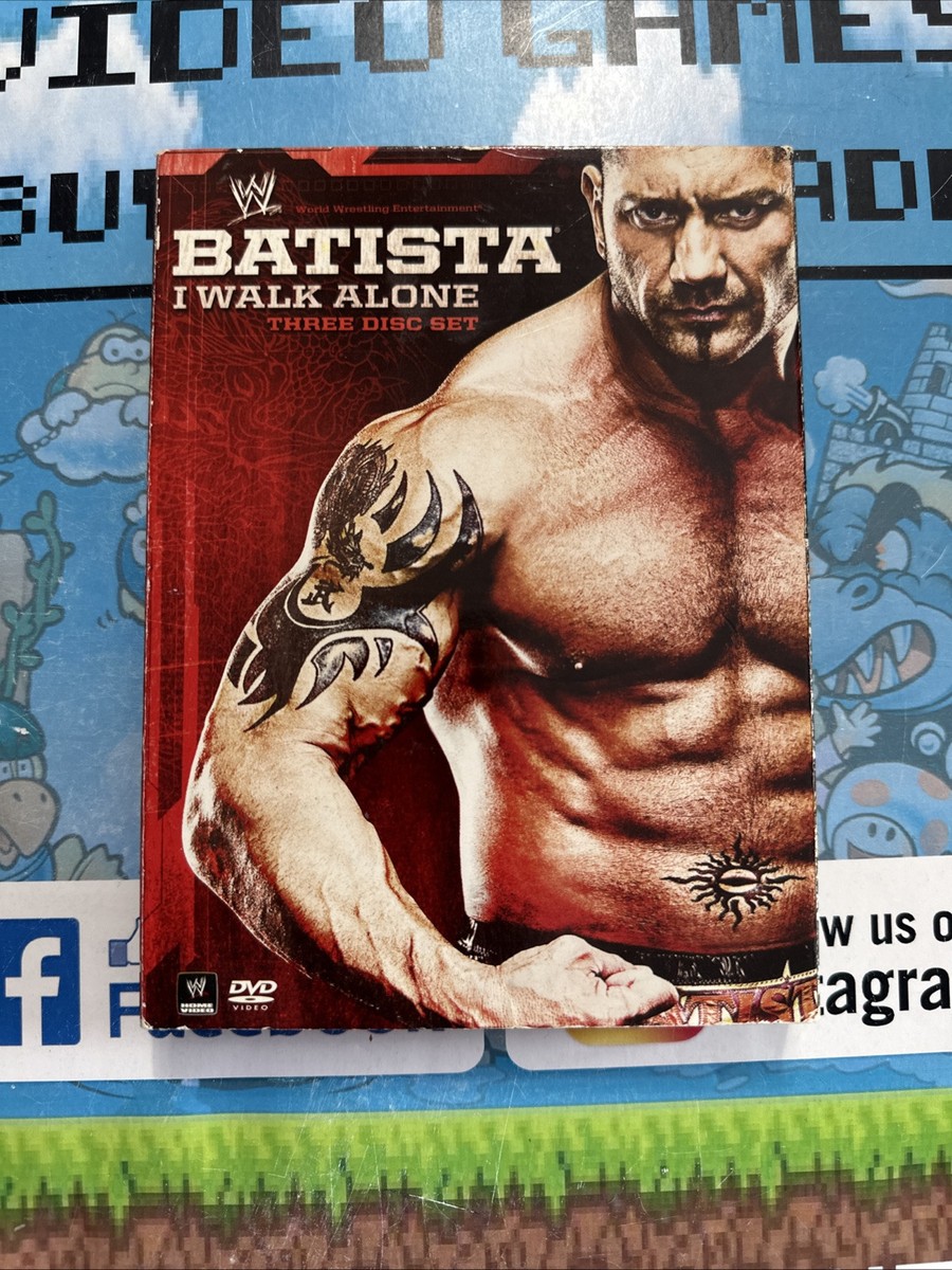 WWE: Batista - I Walk Alone (DVD, 2009, 3-Disc Set