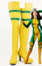 Hot!New X-Men Ms. Rogue Anna Marie Cosplay Shoes Boots Cos Shoes;