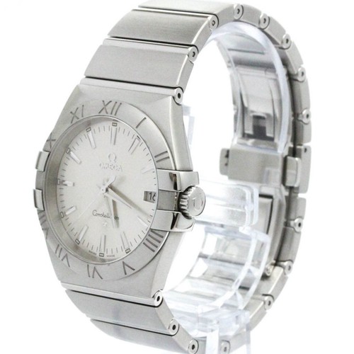 Omega Constellation Ref.123.10.35.60 Cal.1532 Date St Acier Quartz Montre Hommes - Photo 2 sur 8