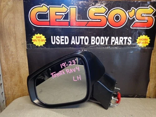 2019 - 2023 Toyota RAV4 Left side LH Mirror w/camera OEM. Blind Spot. Black