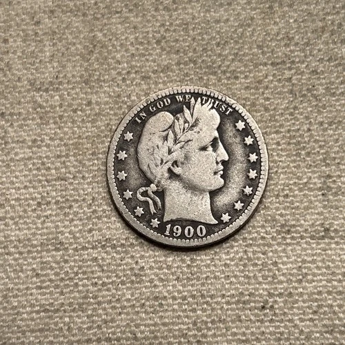 New Listing1900-O Barber Quarter 25c VG