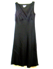 AGB Sleeveless V-Neck High Waist Polyester Dress Misses 8 M
