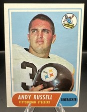 1968 Topps 163 Andy Russell Rookie RC Steelers EX+