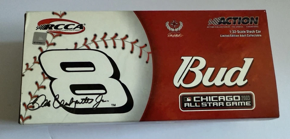 Dale Earnhardt Jr. #8 Bud Chicago All Star MLB 1:32 Scale Stock Car 2003 RCCA - Image 3 of 4