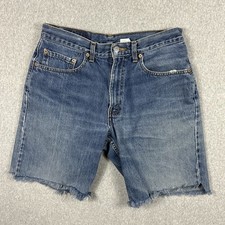Vintage Levi's 550 Shorts Size 32 Light Blue Jean Jorts Denim Relaxed Y2K 9"