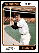 1974 TOPPS CHRIS ARNOLD SAN FRANCISCO GIANTS #432