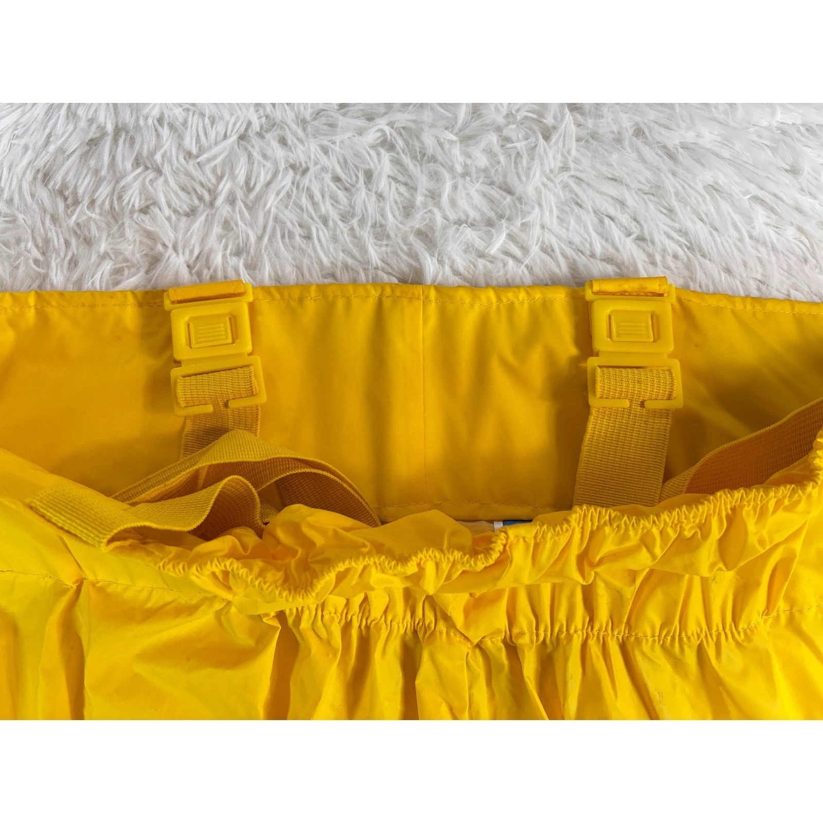 VTG Chris-Craft Yellow Rain Suit Jacket Bib Overalls PVC Maritime Gorpcore XL - product detail image 6