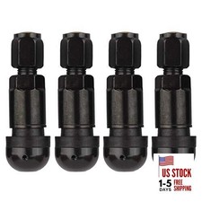 TPMS Black Bolt-in Tire Valve Stem Caps Explosion Proof Inner Tube Valve black