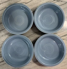 Fiesta Fiestaware Periwinkle Blue (Retired) Small Cereal Bowls 7” D Set Of 4