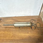Antique Brass Medical Syringe / Irrigation Pump Collectible — photo 3