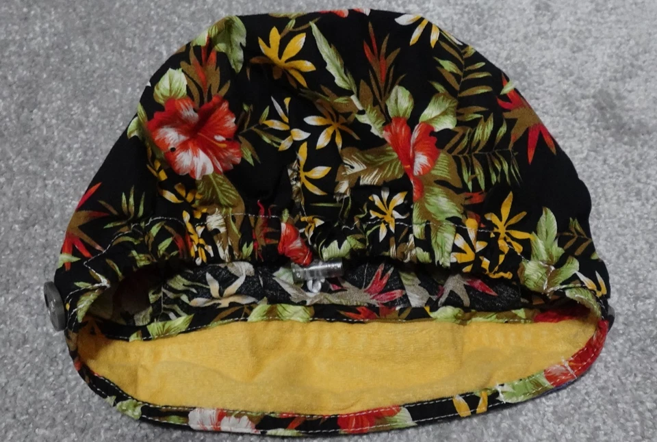 GUOER Tomm Hanes Women's & Men's Scrub Cap Scrub Hat One Size Floral Print - Image 3 of 4