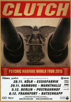 Clutch - Crucial Velocity, Tour 2015 | Konzertplakat | Poster