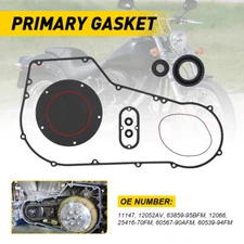 FOR HARLEY SOFTAIL DYNA MODELS 1994-2005 PRIMARY CLUTCH COVER GASKET SEAL KIT