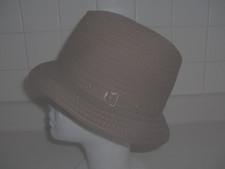 Men's Vintage Cocoa Brown Nylon Crusher Hat   Size 7 1/8