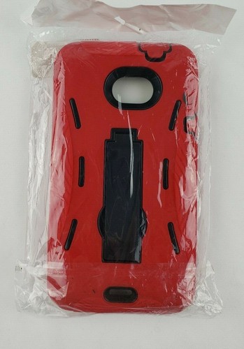 Funda de teléfono con agarre rojo con soporte para HTC Evo 4G LTE - Imagen 1 de 2