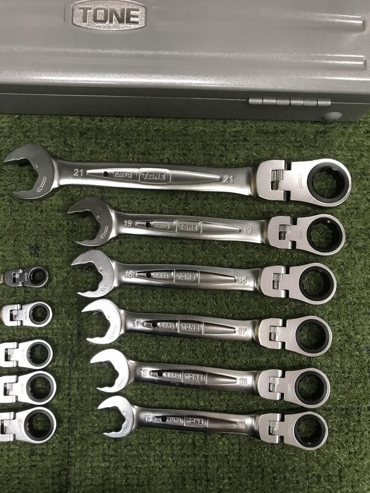 TONE RMFQ110 Swing Quick Ratchet Box Wrench Set 11 Pieces Glasses