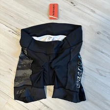 NWT! Louis Garneau Equipe Bike Shorts Women's XXL Black Cycling Padded Chamois