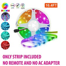5M 16.4ft 5050 300 LED Strip Lighting Flexible nowaterproof 12V Bedroom Holiday