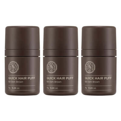 The Face Shop Quick Hair Puff Shadow No.2 Dark Brown 7g*3Pcs - FREE SHIPPING