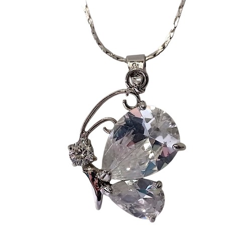 Lauren Spencer Butterfly Necklace - Colorful Gold/Silver Plated Butterfly Jewelry For Women & Girls