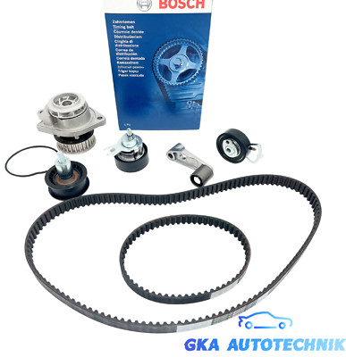 2 BOSCH Zahnriemen Satz + Wasserpumpe VW BORA GOLF 4 5 CADDY 3  POLO 1.4 +16V