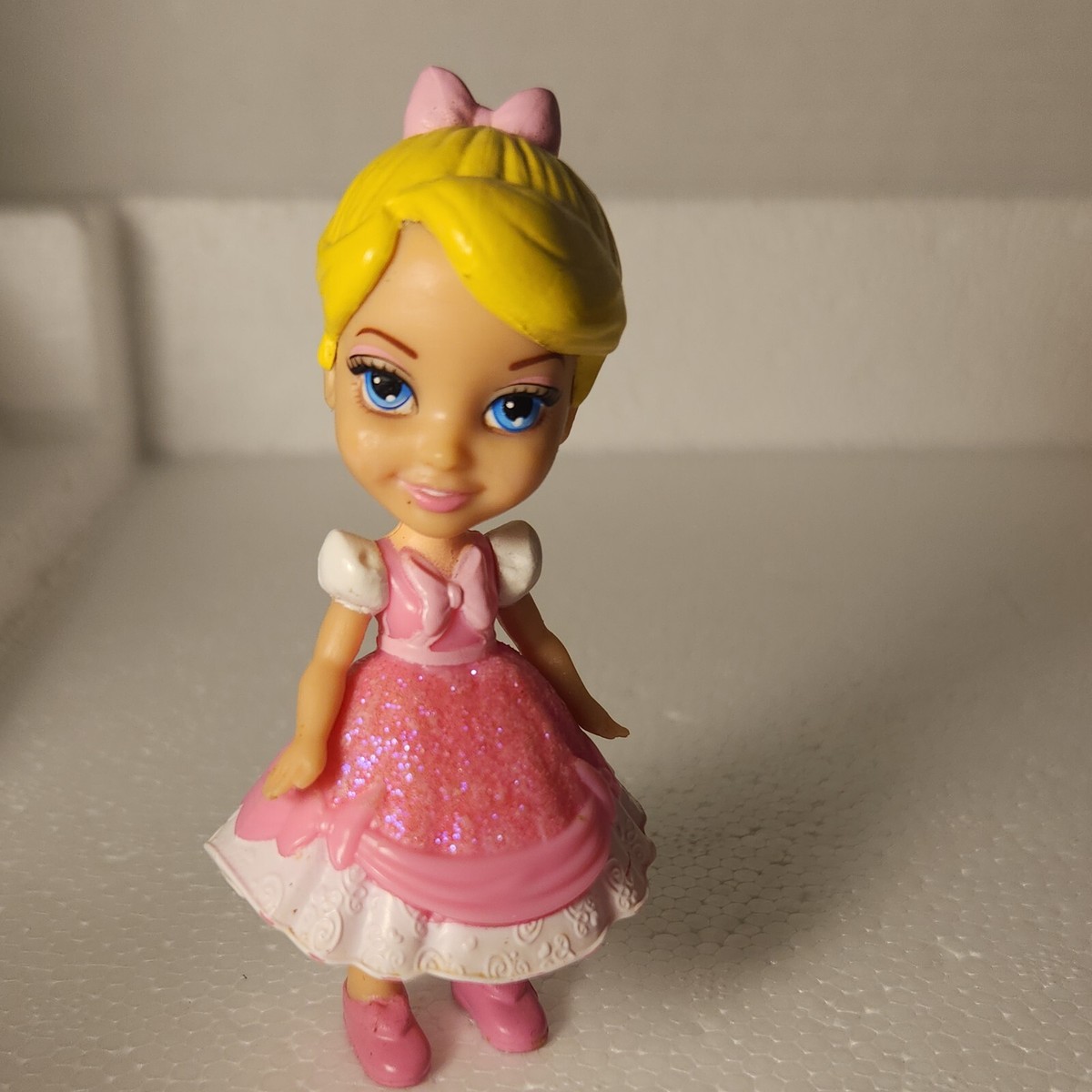 My First Disney Princess:Mini Cinderella in Pink Dress Doll Figure
