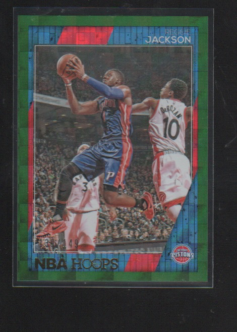 REGGIE JACKSON  2016-17 HOOPS GREEN PARALLEL CARD #106  /149