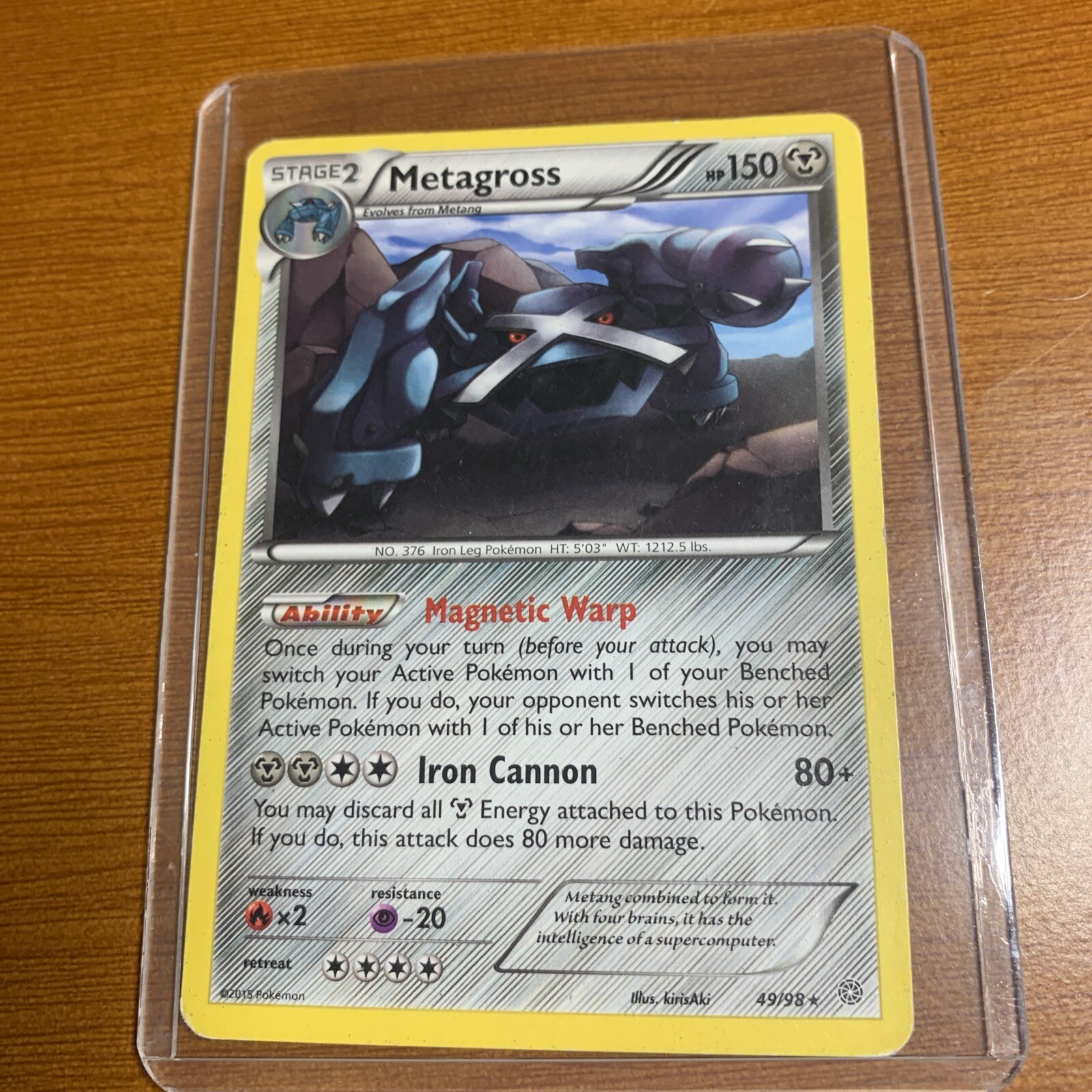 Pokémon TCG Metagross Ancient Origins 49/98 Regular Rare (LP)
