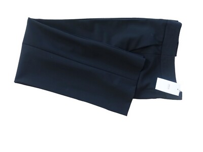 NWT Armani Collezioni Black Strait Leg Dress Pants Made in Italy