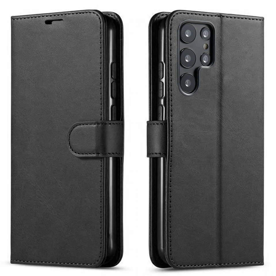 For Samsung Galaxy S22 Ultra Plus Case Phone Cover Wallet+ Tempered Glass Screen - Image 3 of 4