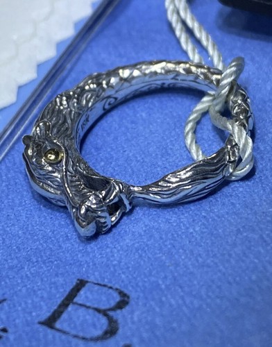 NWT SAMUEL BENHAM 18K Y GOLD 925 SILVER Dragon RING SZ 6