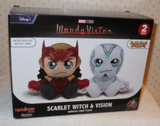 MIB MARVEL STUDIOS WANDA VISION SCARLET WITCH  VISION KURICHA CHIBI PLUSH SET